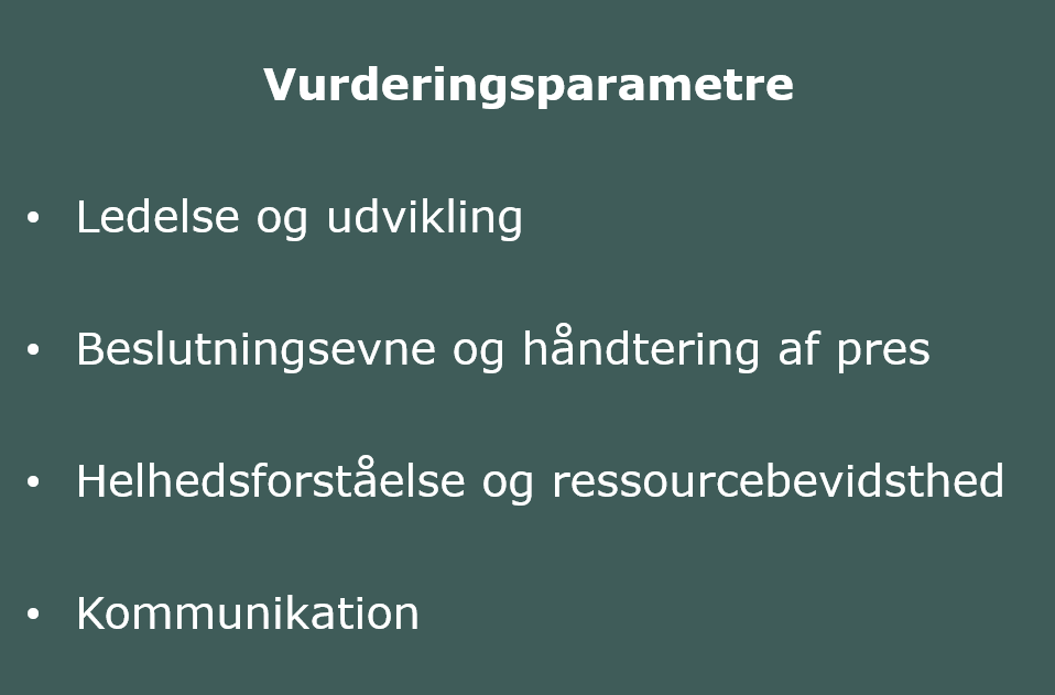 Grafik over vurderingsparametre_